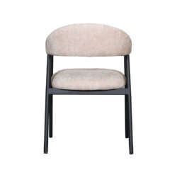 LABEL51 Eetkamerstoel Amaze - Clay - Elite - Zwart Metalen Frame