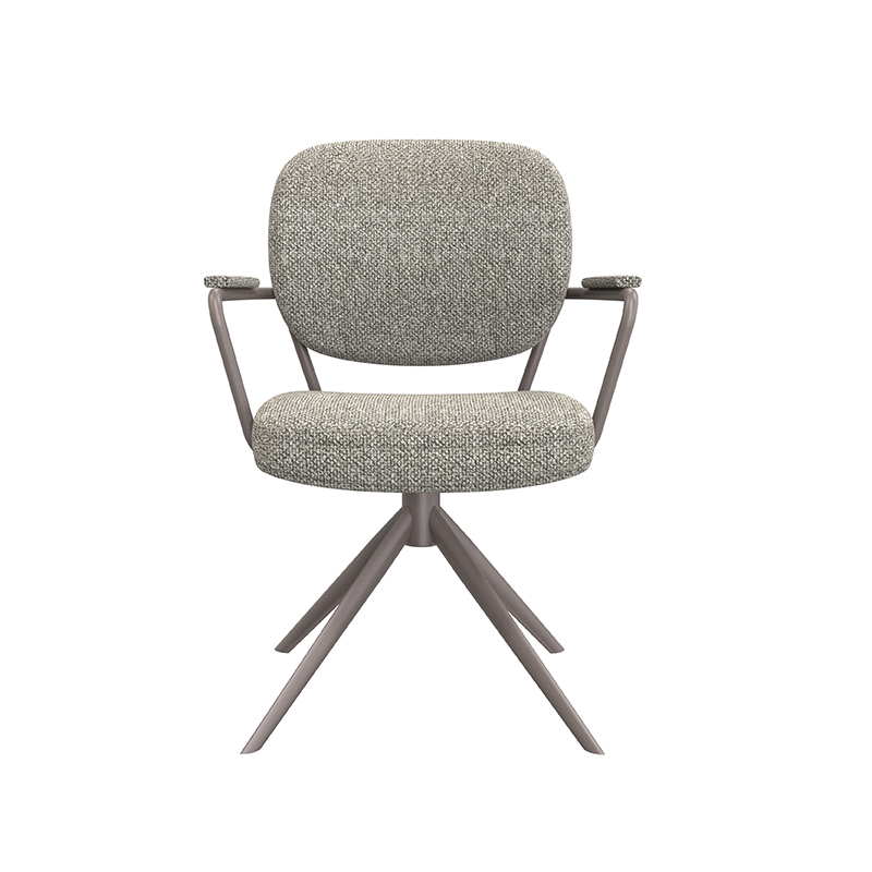 pro_92780_img_8881177 LABEL51 Eetkamerstoel Basel - Mushroom - Royal Boucle - Brons Metalen Frame