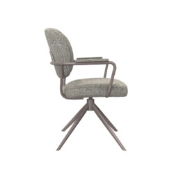 pro_92780_img_8881178 LABEL51 Eetkamerstoel Basel - Mushroom - Royal Boucle - Brons Metalen Frame