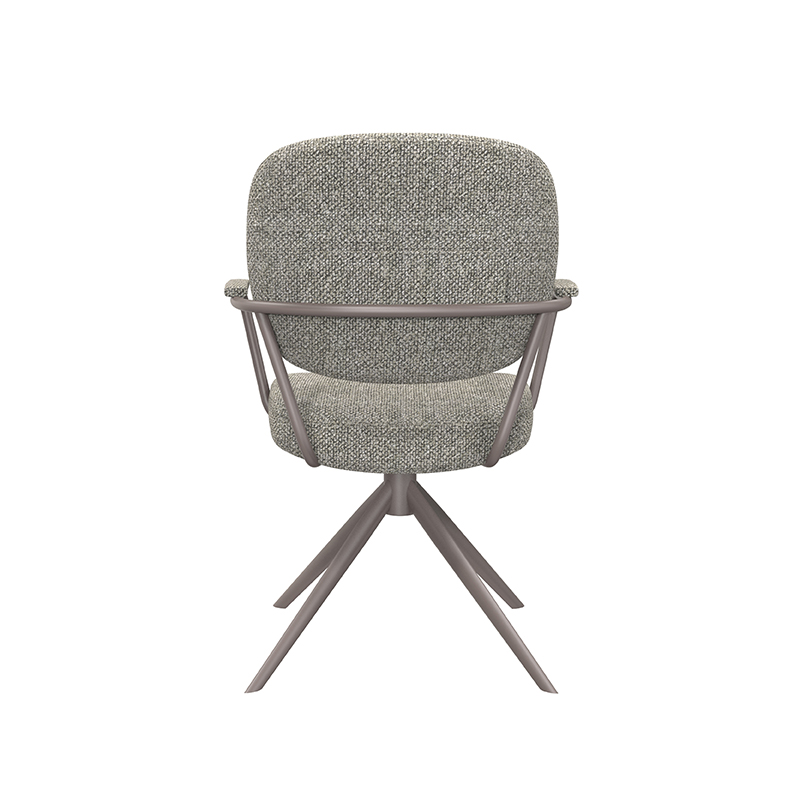 pro_92780_img_8881179 LABEL51 Eetkamerstoel Basel - Mushroom - Royal Boucle - Brons Metalen Frame