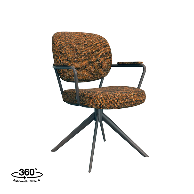 pro_92781_img_8881152 LABEL51 Eetkamerstoel Basel - Coral - Royal Boucle - Coral Metalen Frame