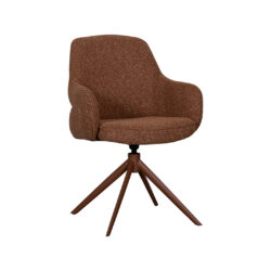 LABEL51 Eetkamerstoel Bern - Naturel - Royal Boucle - Taupe Metalen Frame