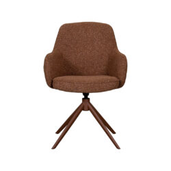 LABEL51 Eetkamerstoel Bern - Naturel - Royal Boucle - Taupe Metalen Frame