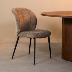 LABEL51 Eetkamerstoel Vino - Hunter - Elite - Zwart Metalen Frame