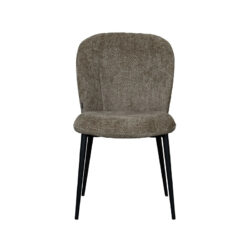 LABEL51 Eetkamerstoel Vino - Hunter - Elite - Zwart Metalen Frame