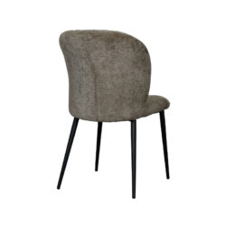 LABEL51 Eetkamerstoel Vino - Hunter - Elite - Zwart Metalen Frame