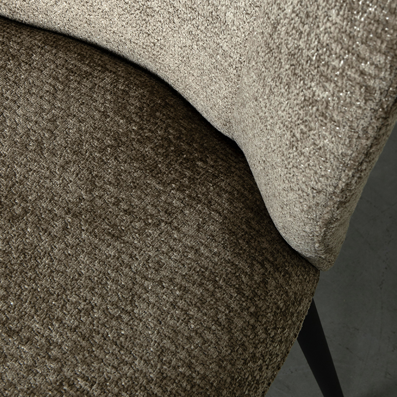 LABEL51 Eetkamerstoel Vino - Hunter - Elite - Zwart Metalen Frame