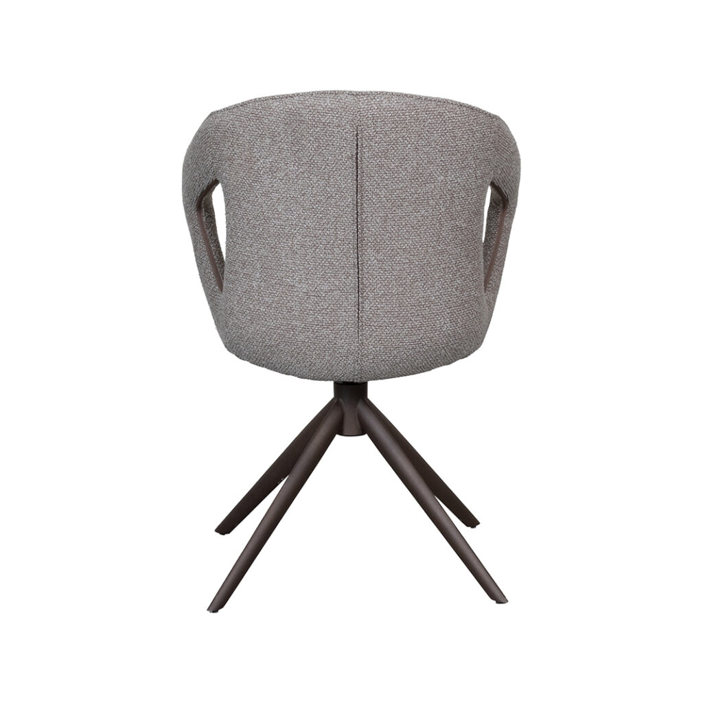 pro_92810_img_8882563 LABEL51 Eetkamerstoel Zurich - Mushroom - Royal Boucle - Brons Metalen Frame