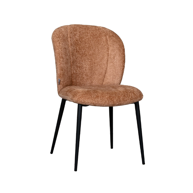 pro_92815_img_8882469 LABEL51 Eetkamerstoel Vino - Cognac - Elite - Zwart Metalen Frame