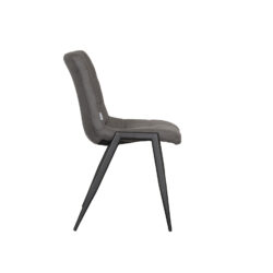 pro_94804_img_8887765 LABEL51 Eetkamerstoel Noor - Antraciet - Micro Suede - Zwart Metalen Frame