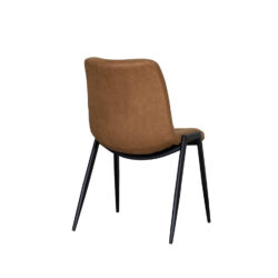 pro_94809_img_8887773 LABEL51 Eetkamerstoel Noor - Cognac - Micro Suede - Zwart Metalen Frame