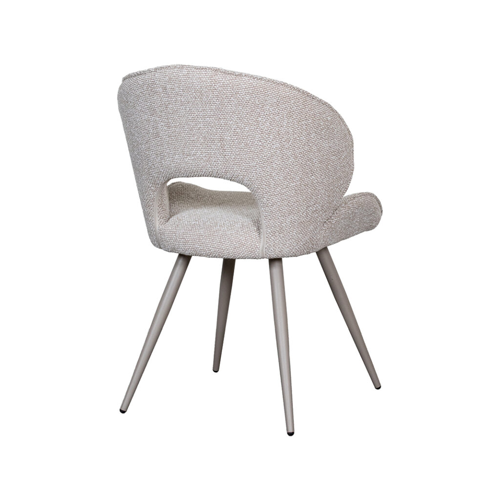 pro_94829_img_8942262 LABEL51 Eetkamerstoel Sakura - Naturel - Royal Boucle - Taupe Metalen Frame