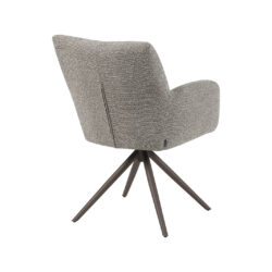 LABEL51 Eetkamerstoel Padua - Mushroom - Royal Boucle - Brons Metalen Frame