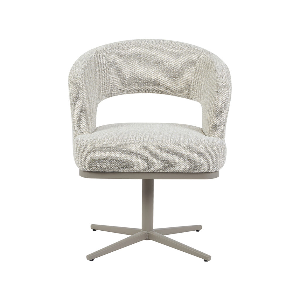 pro_105427_img_9217693 LABEL51 Eetkamerstoelen Monaco - Naturel - Boucle - Taupe Metalen Frame