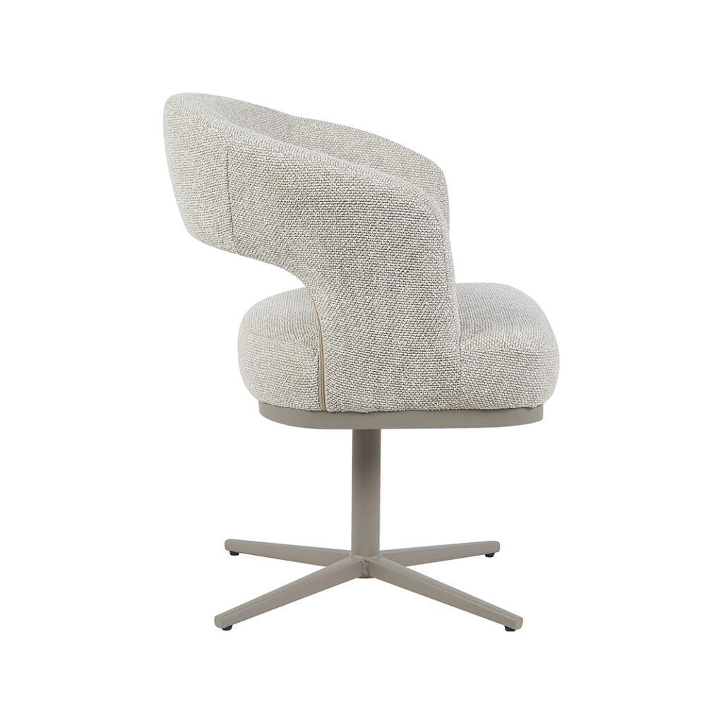 pro_105427_img_9217694 LABEL51 Eetkamerstoelen Monaco - Naturel - Boucle - Taupe Metalen Frame