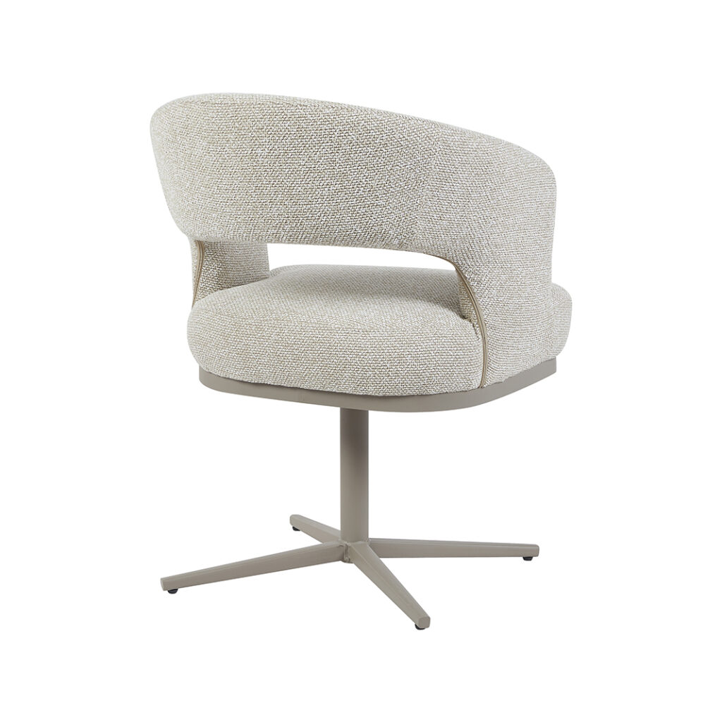 pro_105427_img_9217695 LABEL51 Eetkamerstoelen Monaco - Naturel - Boucle - Taupe Metalen Frame
