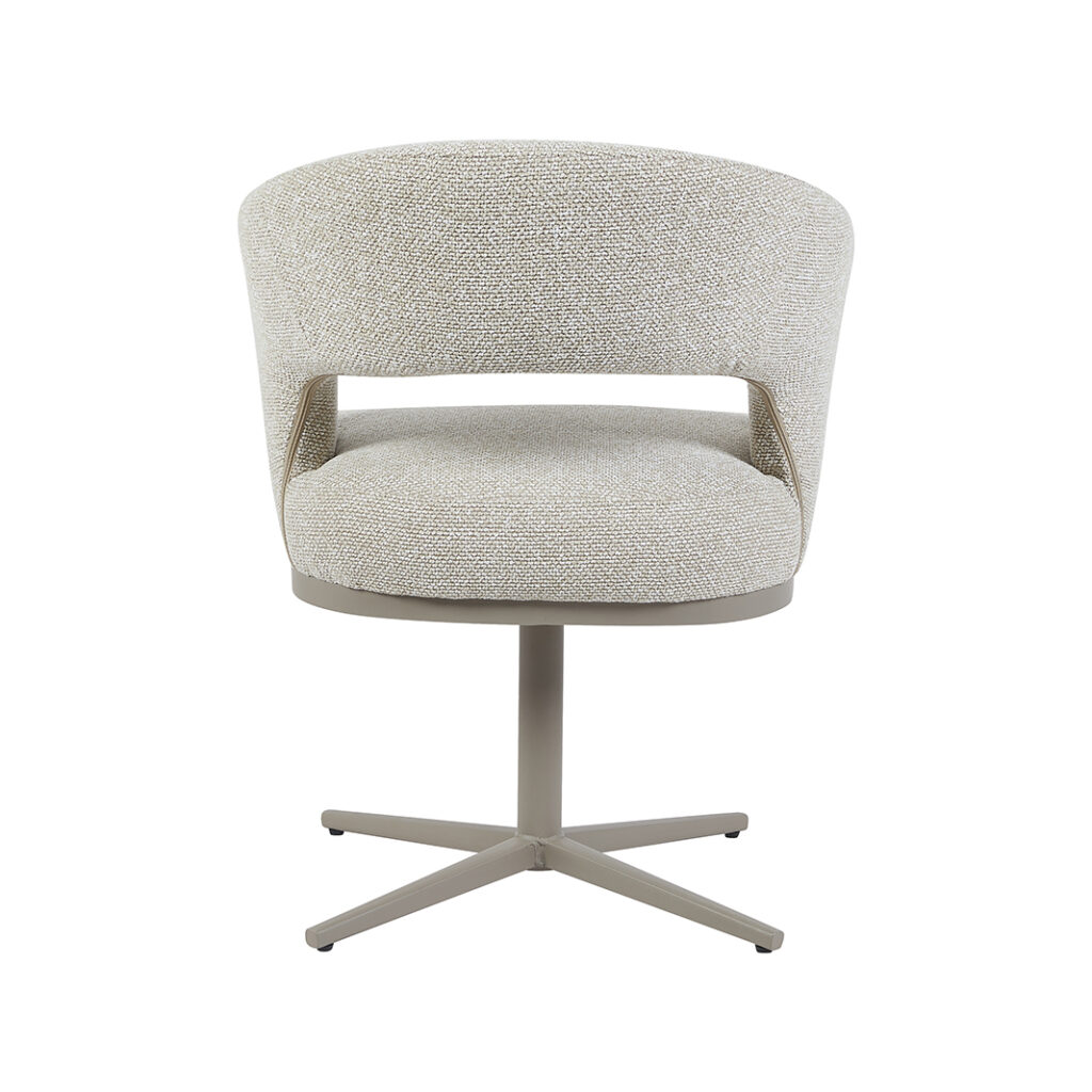 pro_105427_img_9217696 LABEL51 Eetkamerstoelen Monaco - Naturel - Boucle - Taupe Metalen Frame
