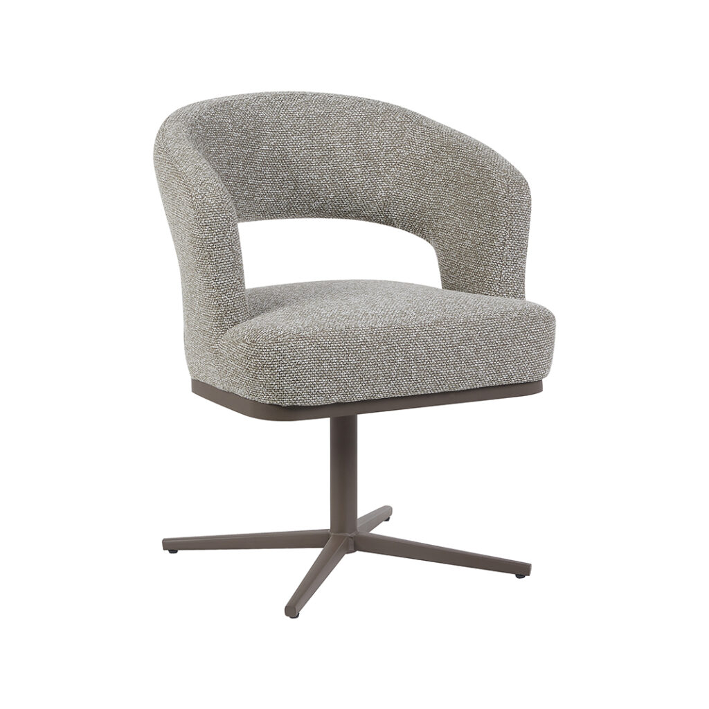 pro_105428_img_9217680 LABEL51 Eetkamerstoelen Monaco - Mushroom - Boucle - Brons Metalen Frame