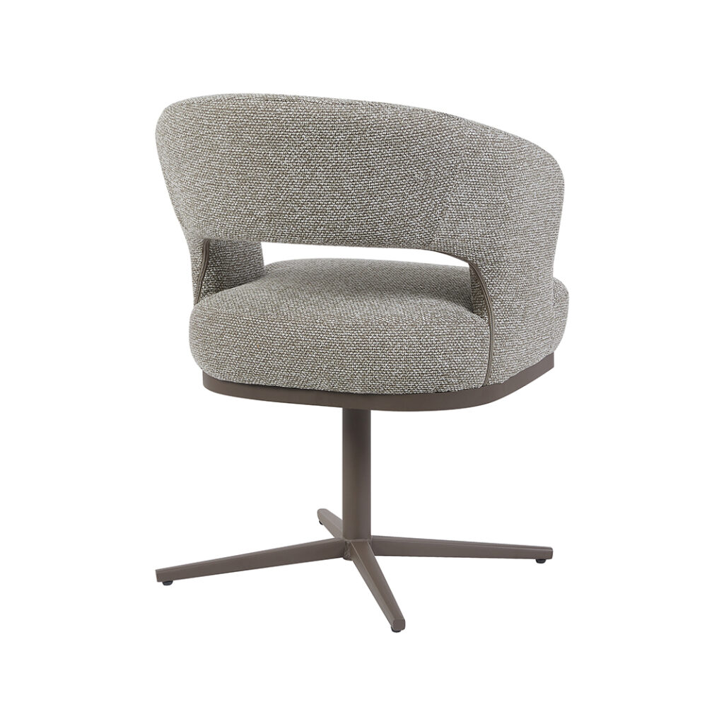 pro_105428_img_9217683 LABEL51 Eetkamerstoelen Monaco - Mushroom - Boucle - Brons Metalen Frame