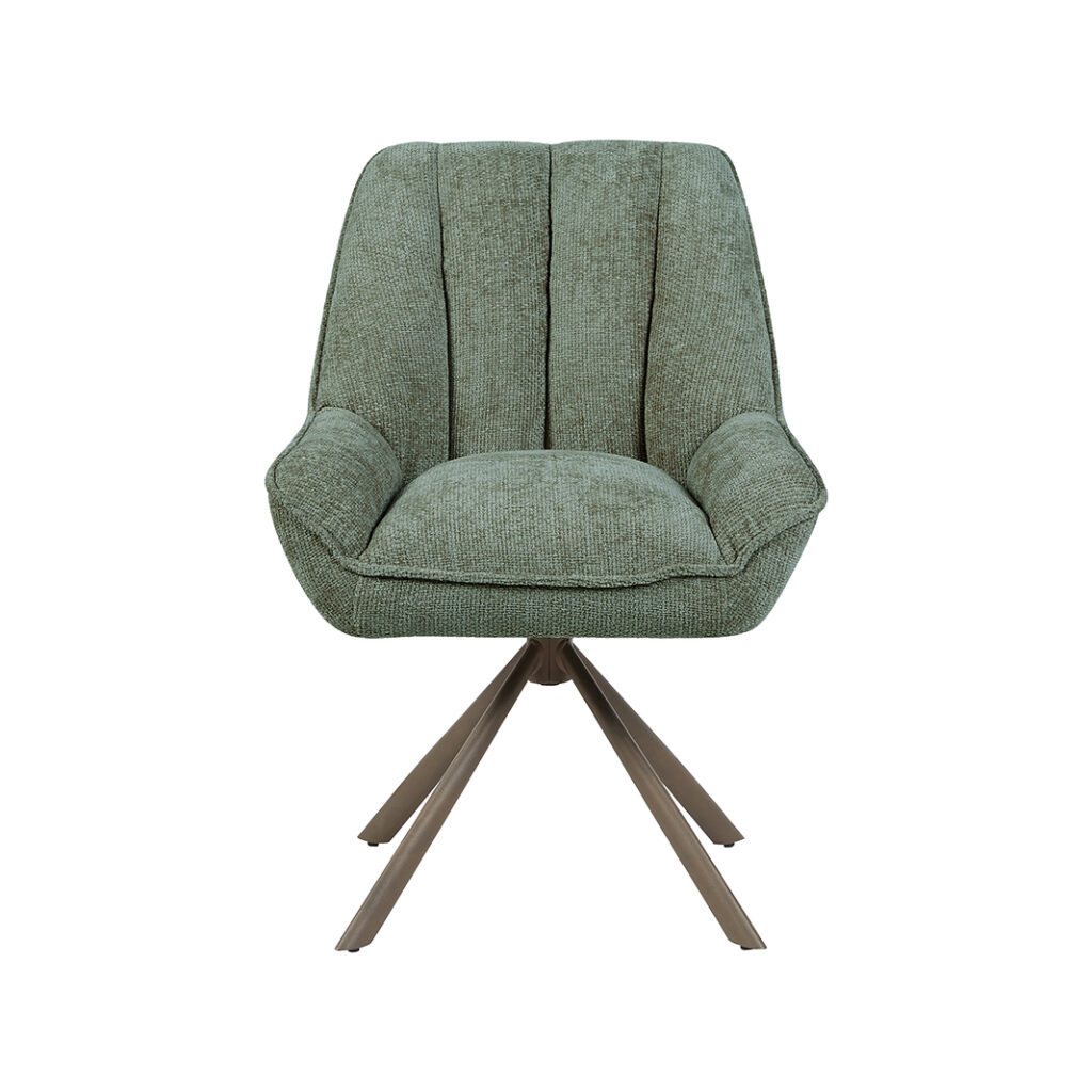 pro_105431_img_9234086 LABEL51 Eetkamerstoelen Reims - Hunter - Chenille - Brons Metalen Frame