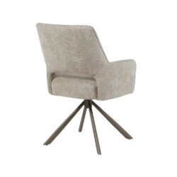 pro_105433_img_9234123 LABEL51 Eetkamerstoelen Bergerac - Naturel - Chenille - Brons Metalen Frame