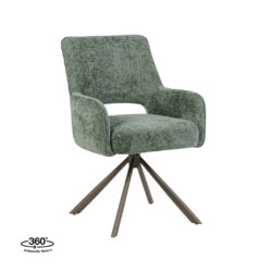 pro_105435_img_9234091 LABEL51 Eetkamerstoelen Bergerac - Hunter - Chenille - Brons Metalen Frame