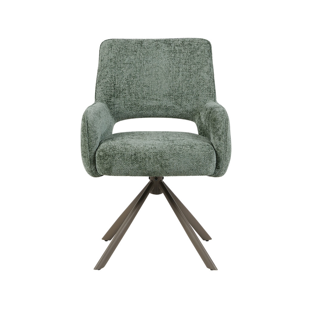 pro_105435_img_9234093 LABEL51 Eetkamerstoelen Bergerac - Hunter - Chenille - Brons Metalen Frame