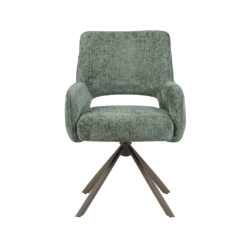 pro_105435_img_9234093 LABEL51 Eetkamerstoelen Bergerac - Hunter - Chenille - Brons Metalen Frame