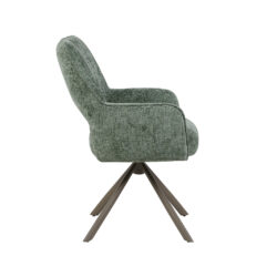 pro_105435_img_9234094 LABEL51 Eetkamerstoelen Bergerac - Hunter - Chenille - Brons Metalen Frame