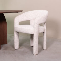 LABEL51 Eetkamerstoelen Takara - Champagne - Geweven