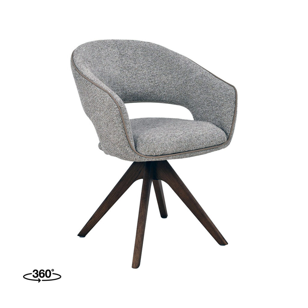 pro_105556_img_9209785 LABEL51 Eetkamerstoelen Osuma - Beige - Geweven - Walnoot Houten Frame
