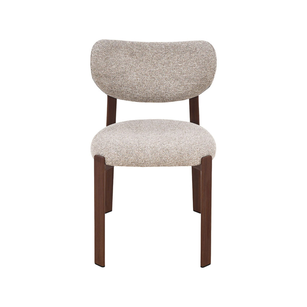 pro_106378_img_8814835 LABEL51 Eetkamerstoelen Mika - Beige - Geweven - Walnoot Houtlook Metaal