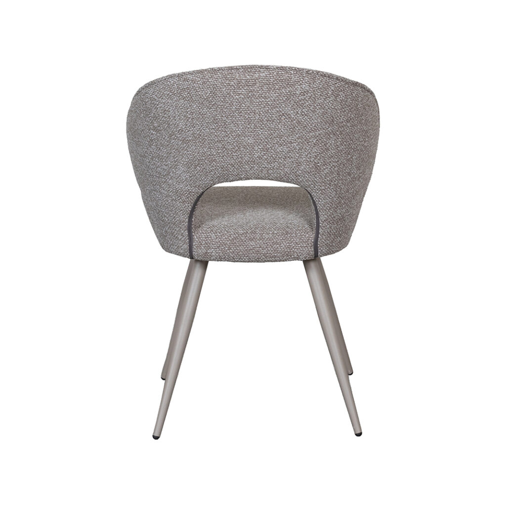 pro_107681_img_9209607 LABEL51 Eetkamerstoelen Sakura - Mushroom - Boucle - Taupe Metalen Frame