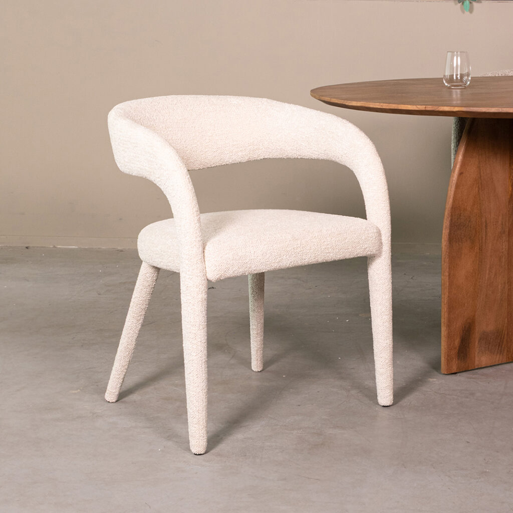 LABEL51 Eetkamerstoelen Tamiko - Naturel - Geweven