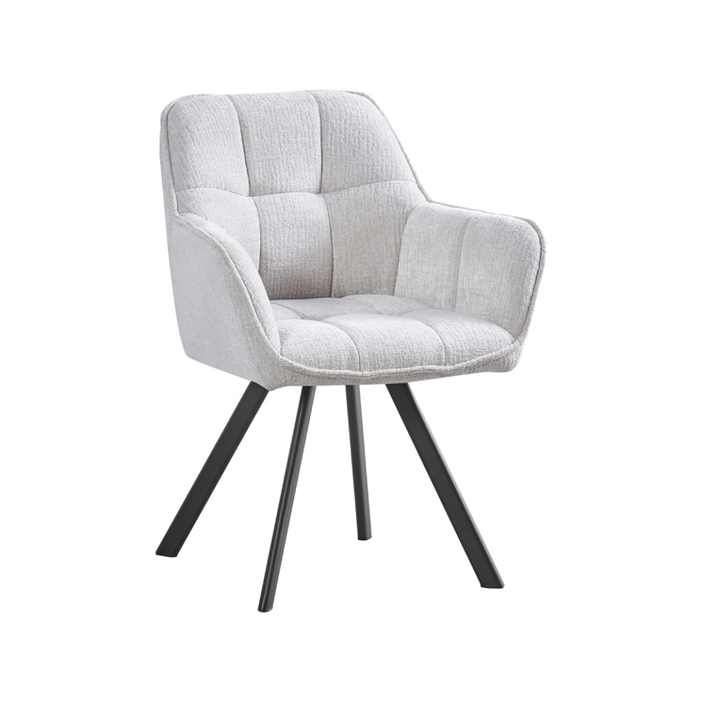 LABEL51 Eetkamerstoelen Riley - Naturel - Geweven