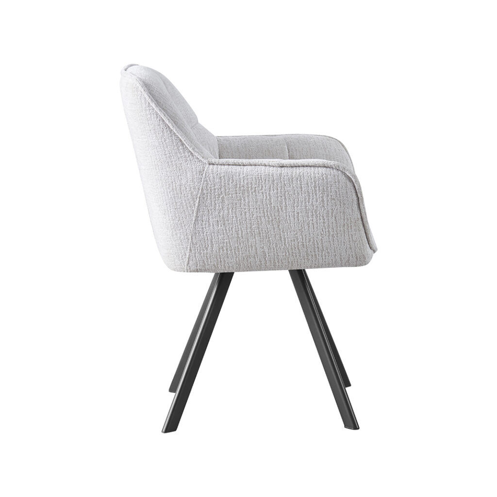 LABEL51 Eetkamerstoelen Riley - Naturel - Geweven
