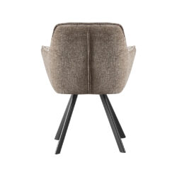 LABEL51 Eetkamerstoelen Riley - Taupe - Geweven