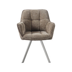 LABEL51 Eetkamerstoelen Riley - Taupe - Geweven