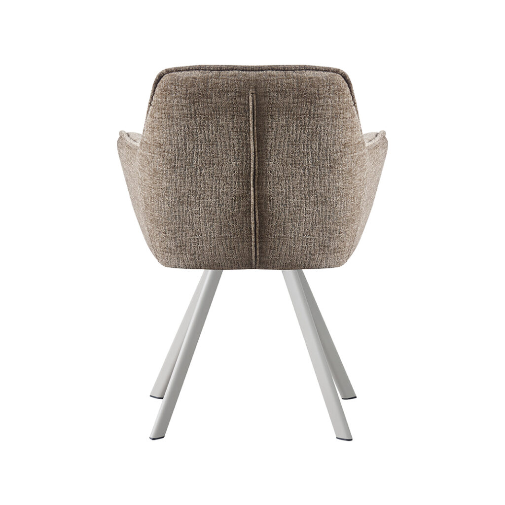 LABEL51 Eetkamerstoelen Riley - Taupe - Geweven
