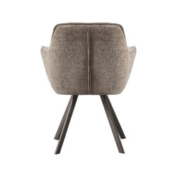 LABEL51 Eetkamerstoelen Riley - Taupe - Geweven