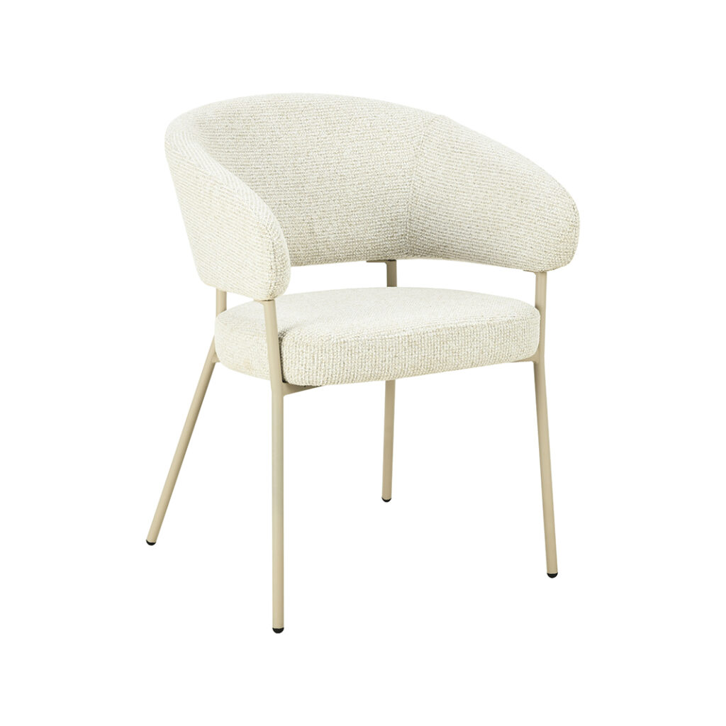 pro_109381_img_9209796 LABEL51 Eetkamerstoelen Takumi - Naturel - Geweven - Beige Metale Frame