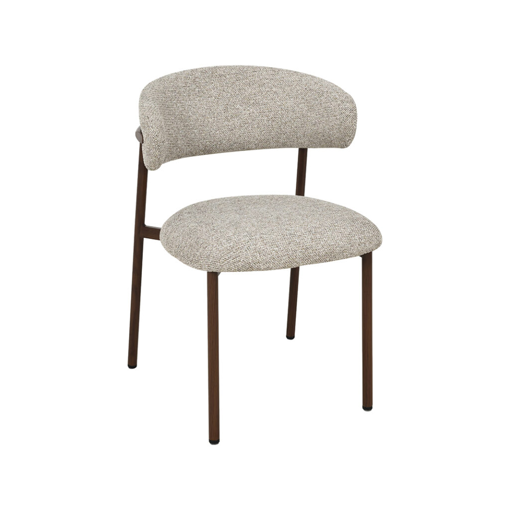 pro_109388_img_9218288 LABEL51 Eetkamerstoelen Kaito - Beige - Geweven - Walnoot Houten Frame