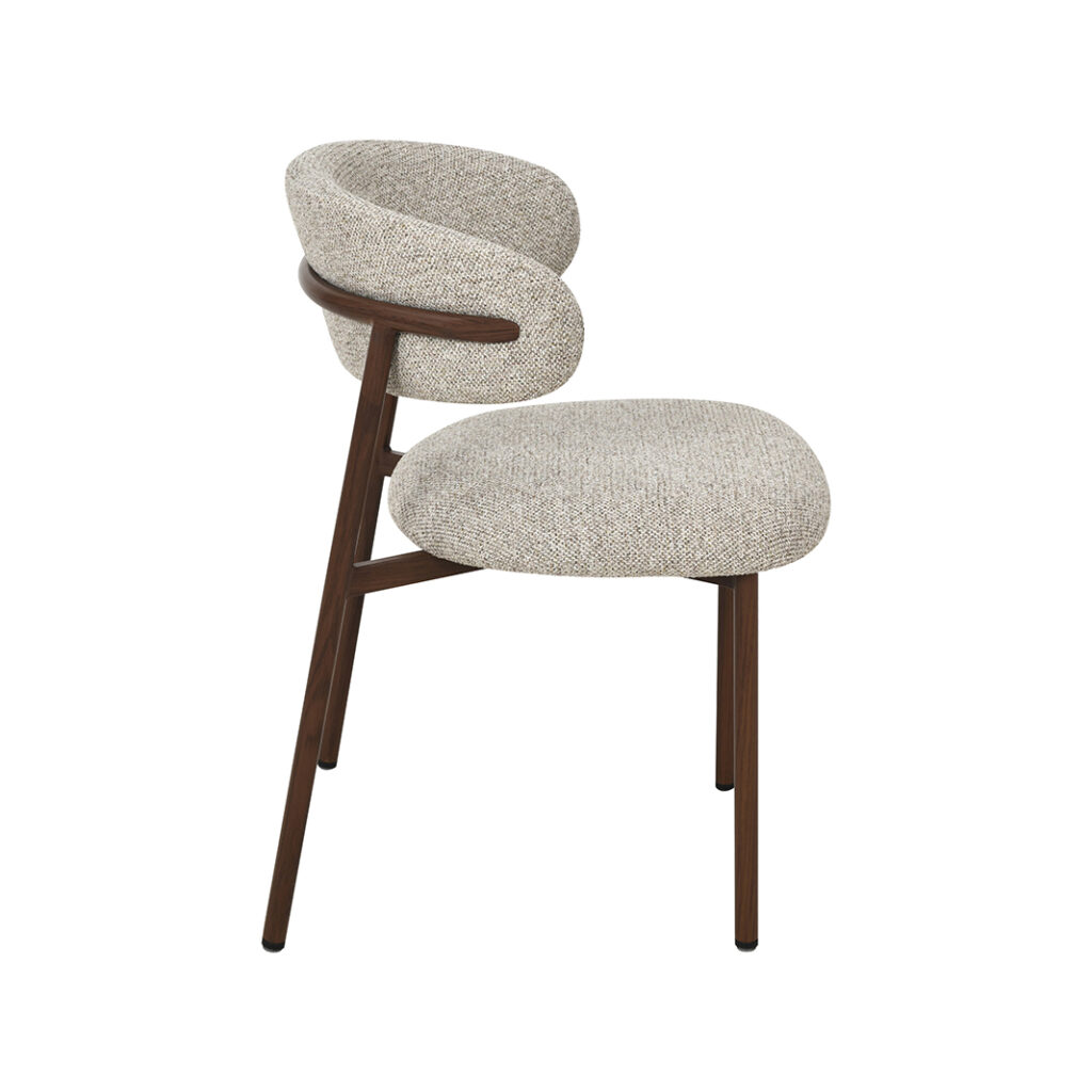 pro_109388_img_9218291 LABEL51 Eetkamerstoelen Kaito - Beige - Geweven - Walnoot Houten Frame
