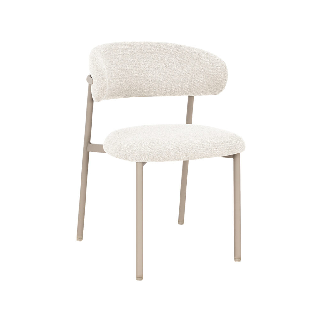 pro_109389_img_9217888 LABEL51 Eetkamerstoelen Kaito - Naturel - Geweven - Beige Metalen Frame