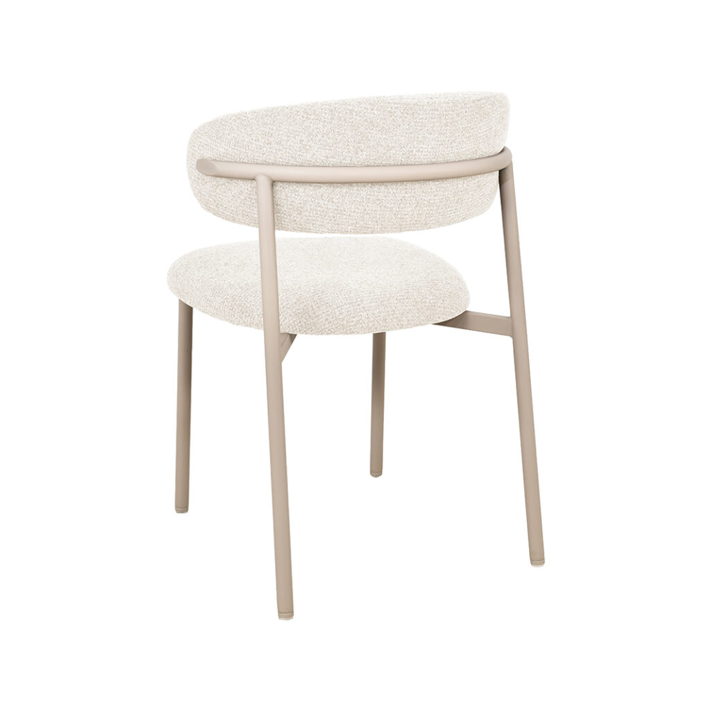 pro_109389_img_9217890 LABEL51 Eetkamerstoelen Kaito - Naturel - Geweven - Beige Metalen Frame