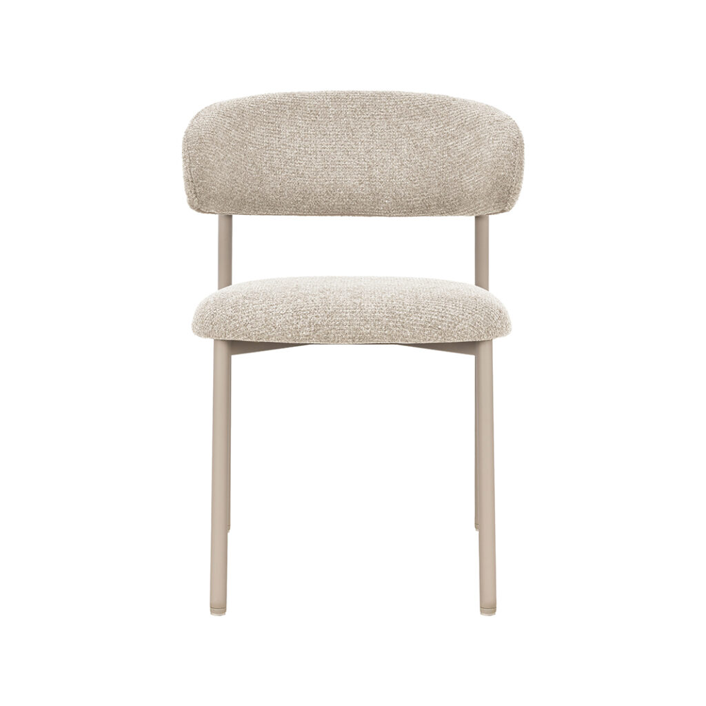 pro_109390_img_9217588 LABEL51 Eetkamerstoelen Kaito - Beige - Geweven - Beige Metalen Frame
