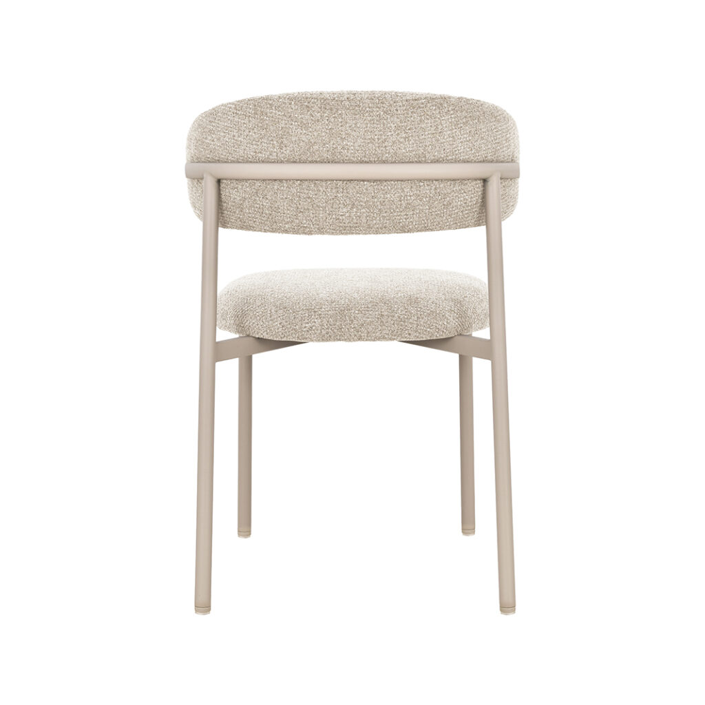 pro_109390_img_9217591 LABEL51 Eetkamerstoelen Kaito - Beige - Geweven - Beige Metalen Frame