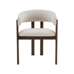LABEL51 Eetkamerstoelen Osaka - Naturel - Geweven - Walnoot Houten Frame