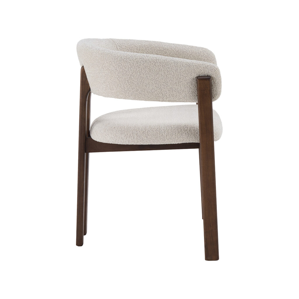 LABEL51 Eetkamerstoelen Osaka - Naturel - Geweven - Walnoot Houten Frame