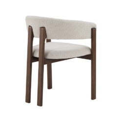 LABEL51 Eetkamerstoelen Osaka - Naturel - Geweven - Walnoot Houten Frame